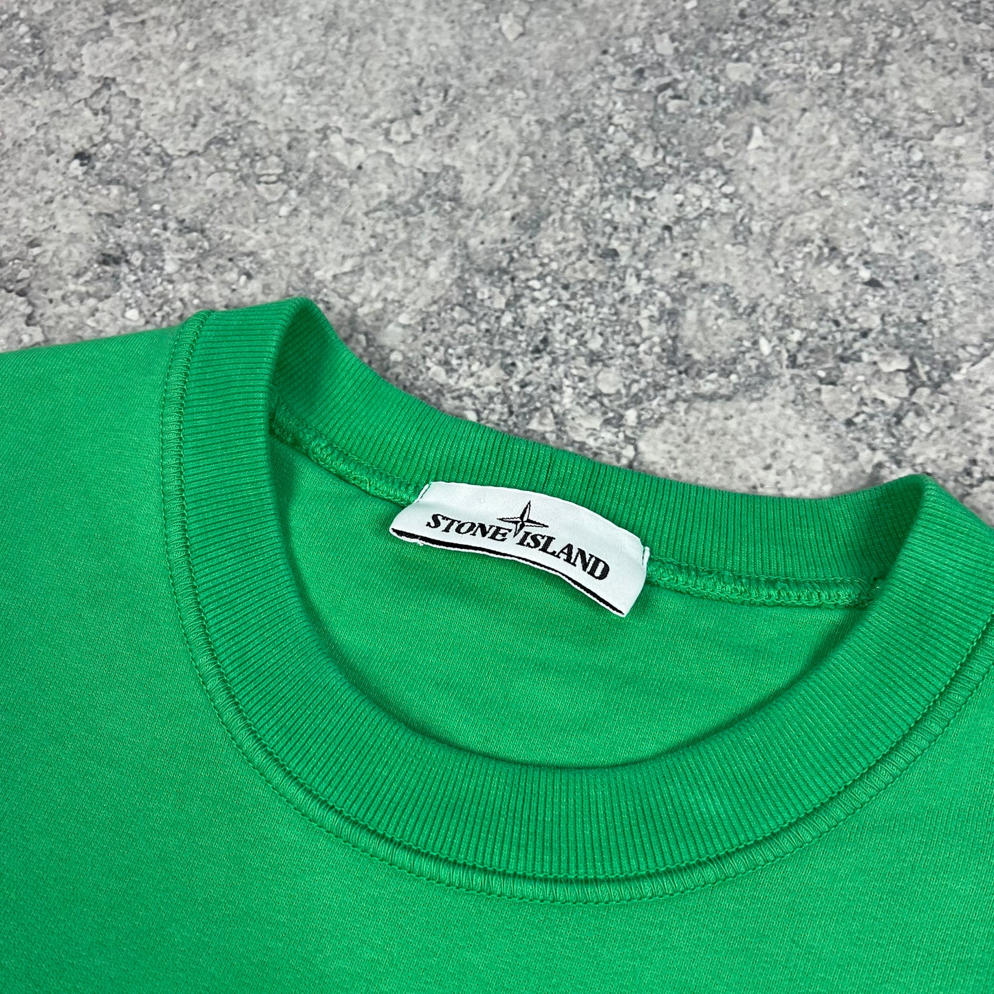 Stone Island Green Sweatshirt Medium 21.5”
