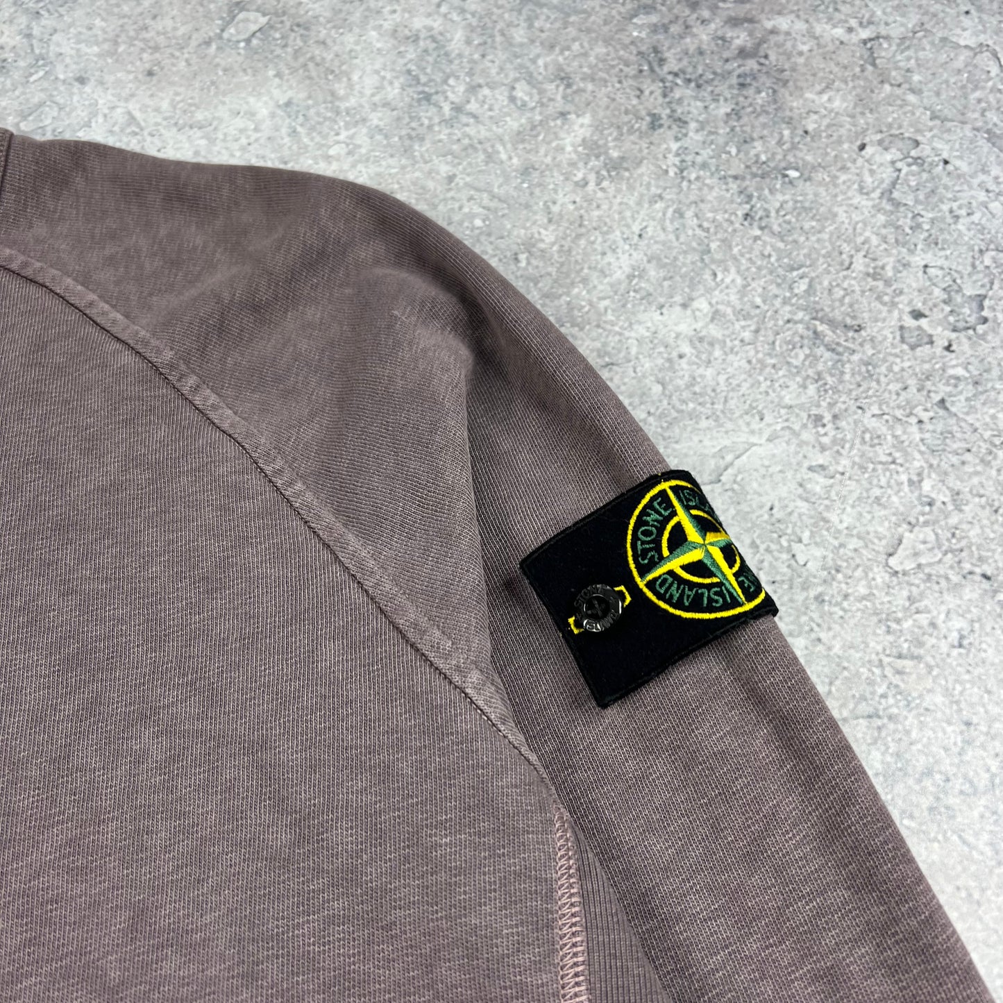 Stone Island Plum Garment Dyed Sweatshirt Large 23.5”