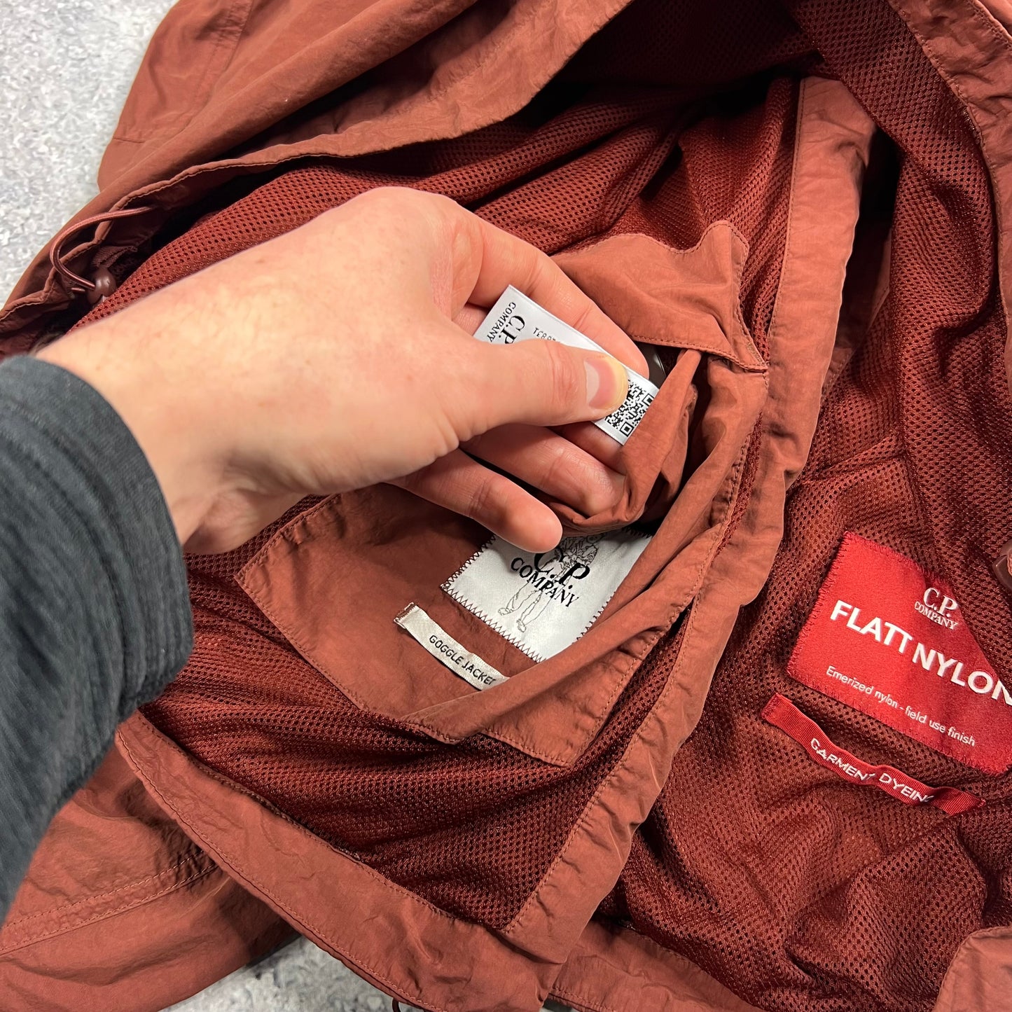 CP Company Flatt Nylon Goggle Jacket Large 23.75” BNWT