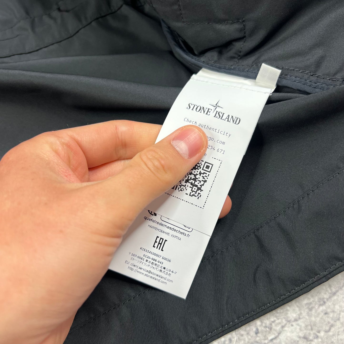 Stone Island Black Micro Twill Field Jacket Large 23” BNWT