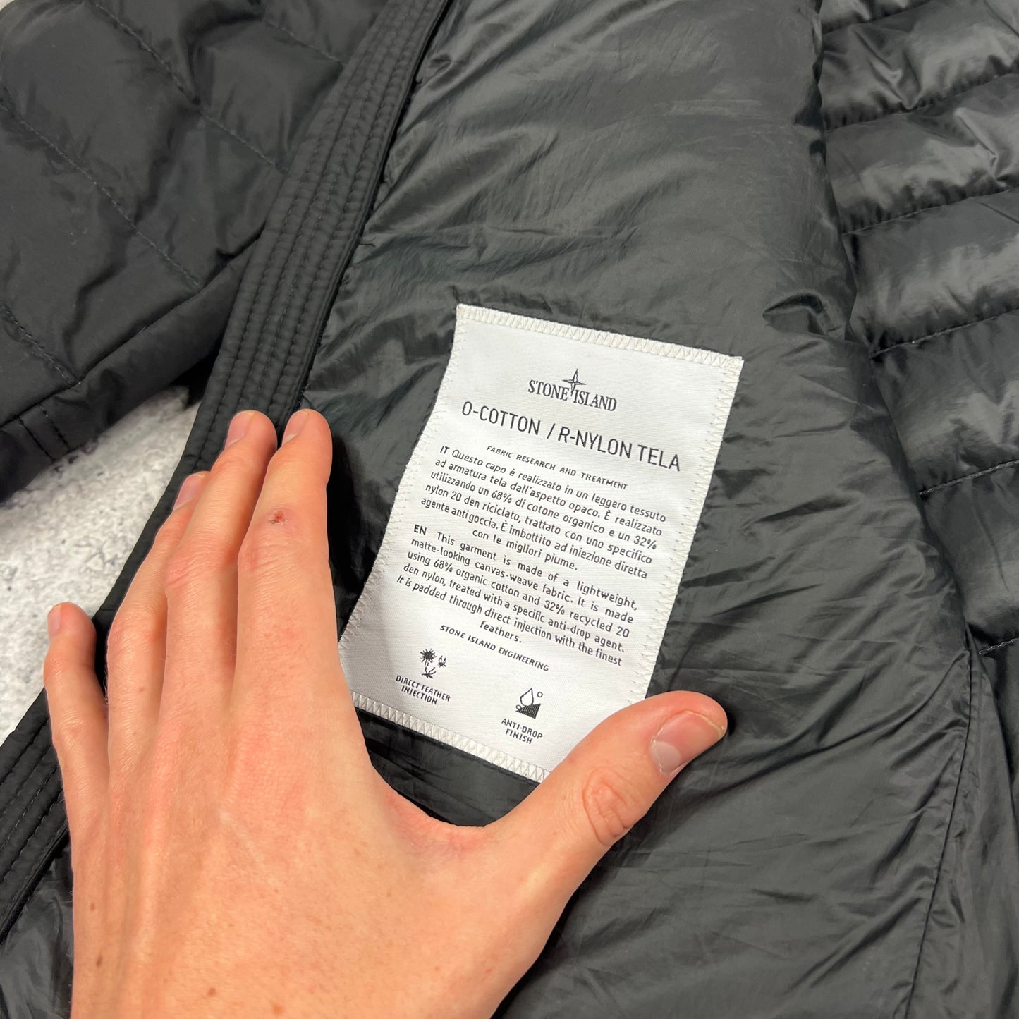 Stone Island O Cotton Down Jacket Large 22.5”