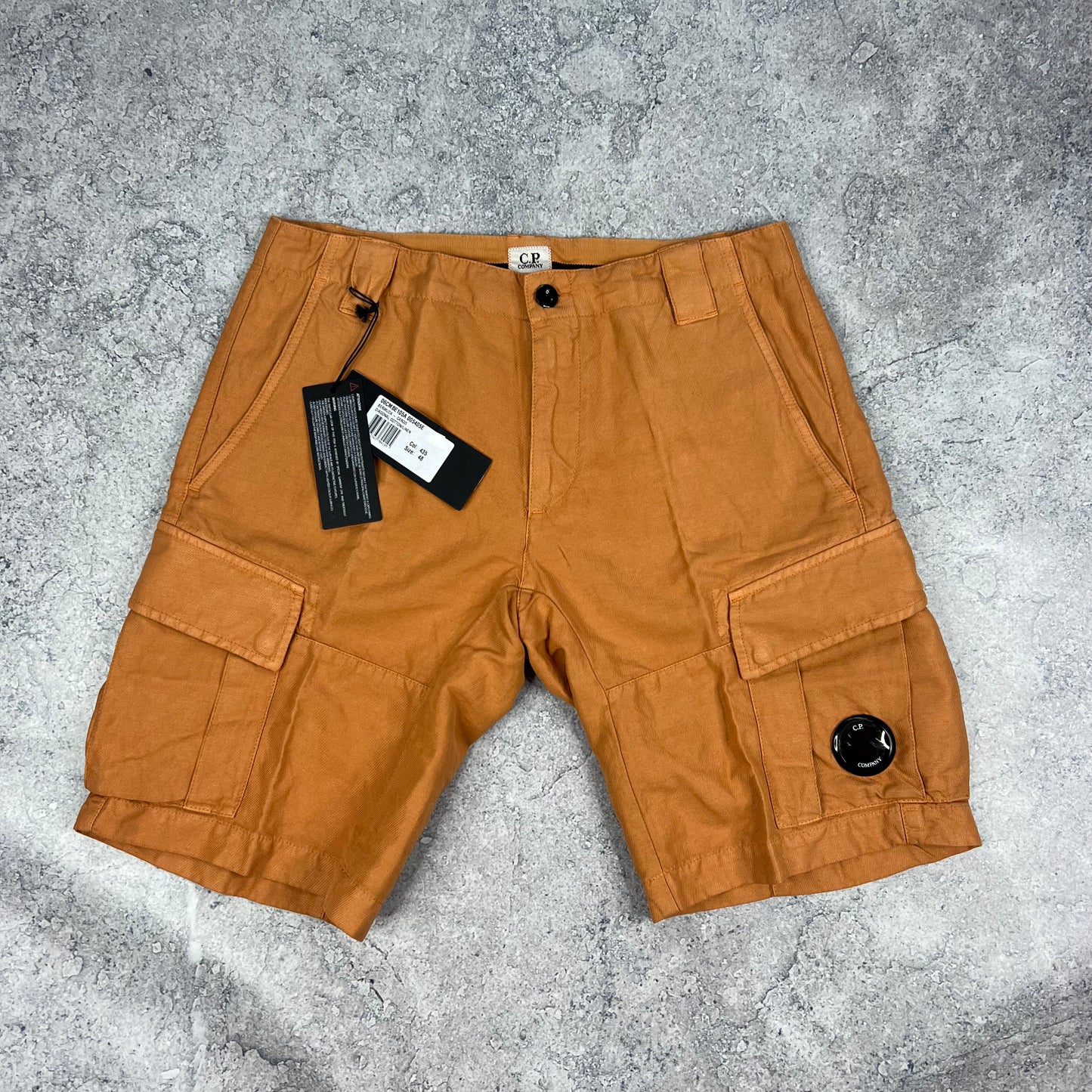 CP Company Orange Cargo Shorts 32” BNWT