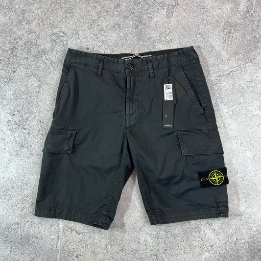 Stone Island Dark Grey Cargo Shorts 31-32” BNWT