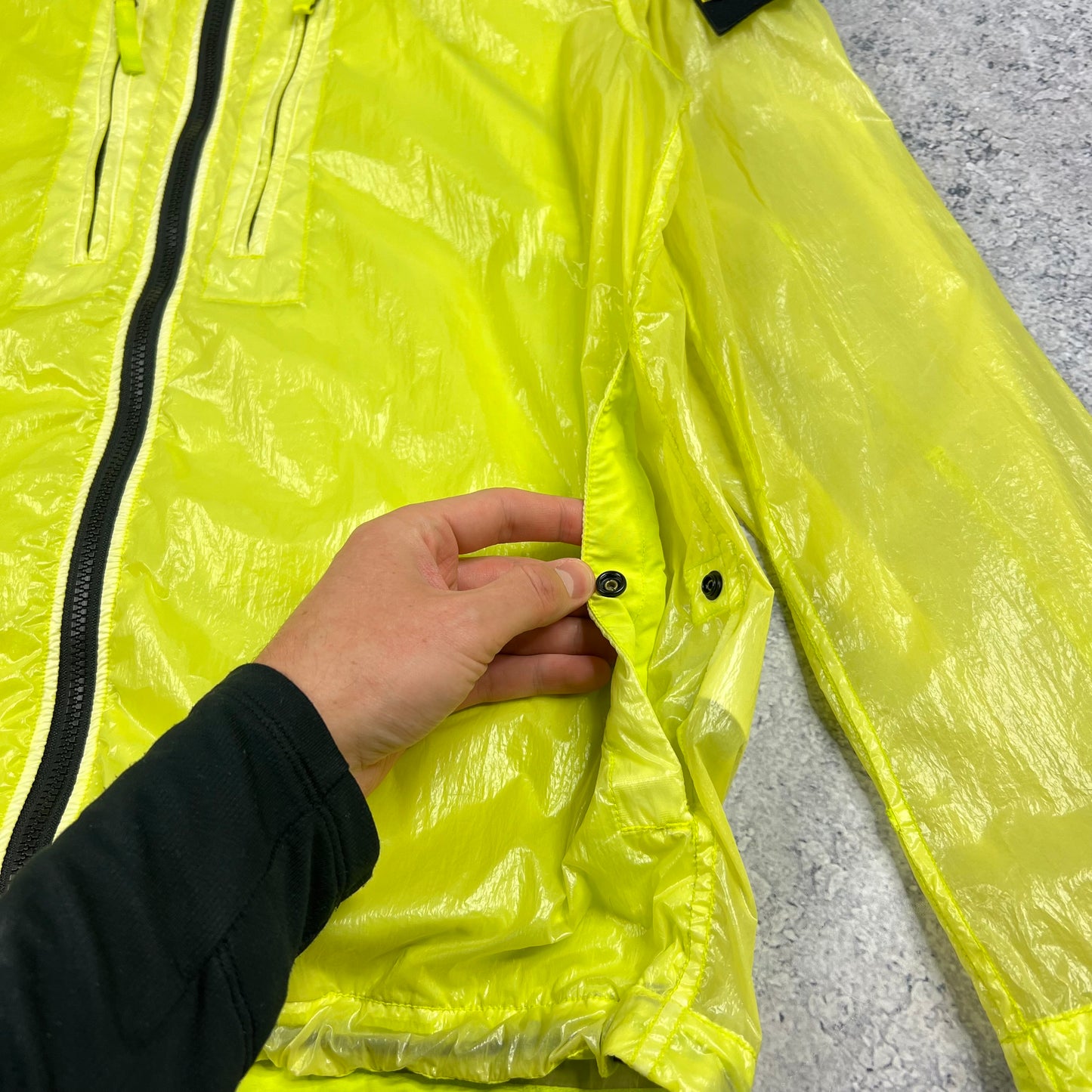 Stone Island Hooded Lucido Jacket Large 23.75”