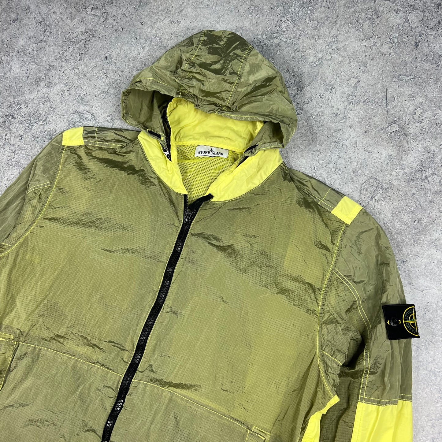 Stone Island Lime Nylon Metal Watro Jacket 3XL 26.5”