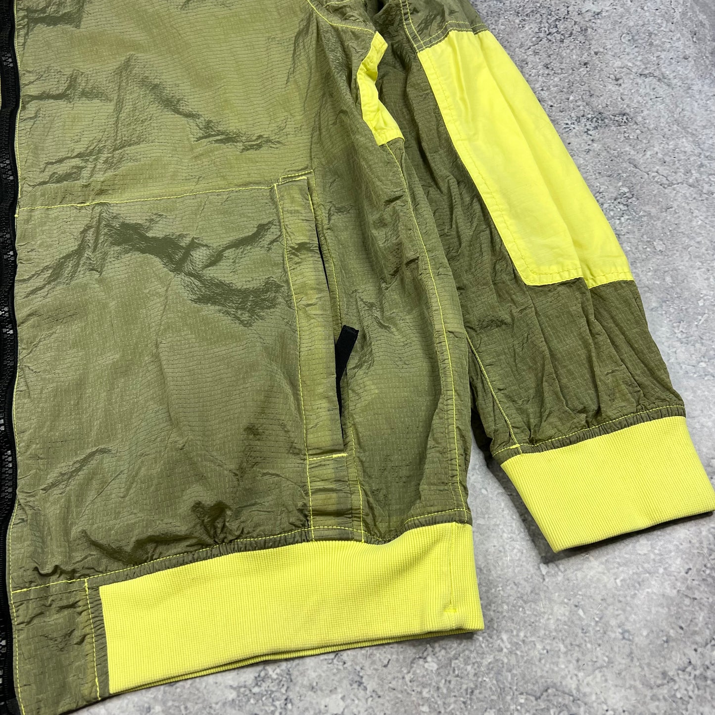 Stone Island Lime Nylon Metal Watro Jacket 3XL 26.5”