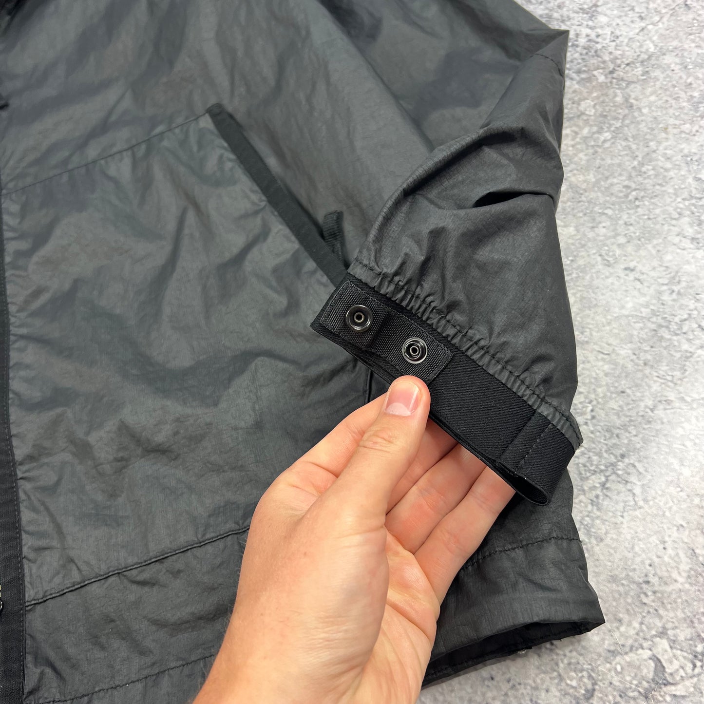 Stone Island Black Membrana Jacket Medium 22”