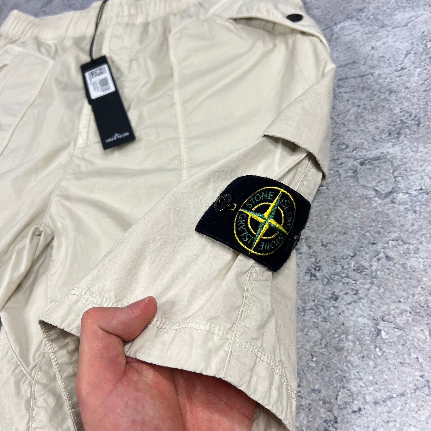 Stone Island Beige Cargo Shorts W32” BNWT