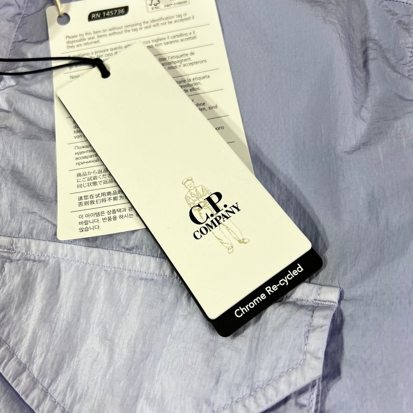 CP Company Lilac Chrome Overshirt Small 20” BNWT