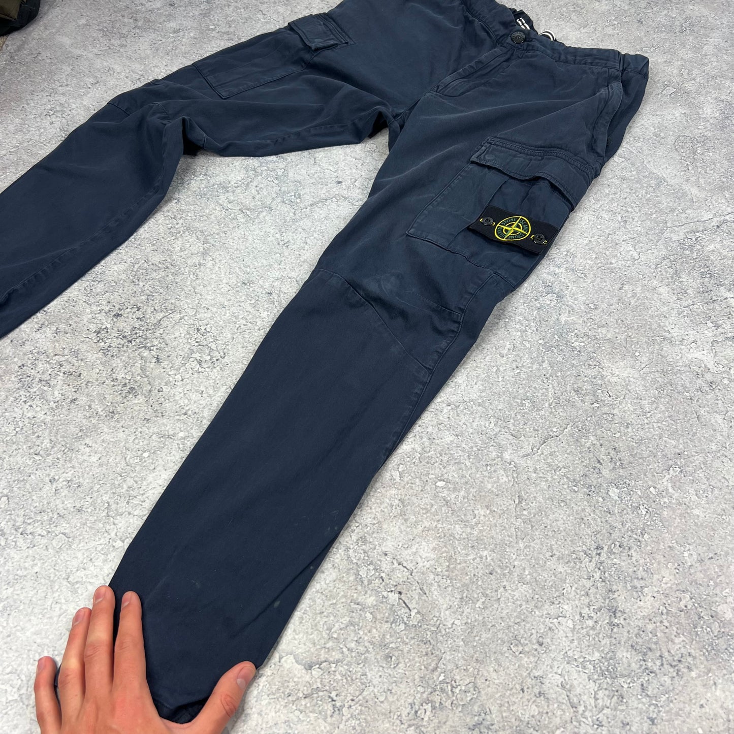 Stone Island Navy Cargo Trousers W30”