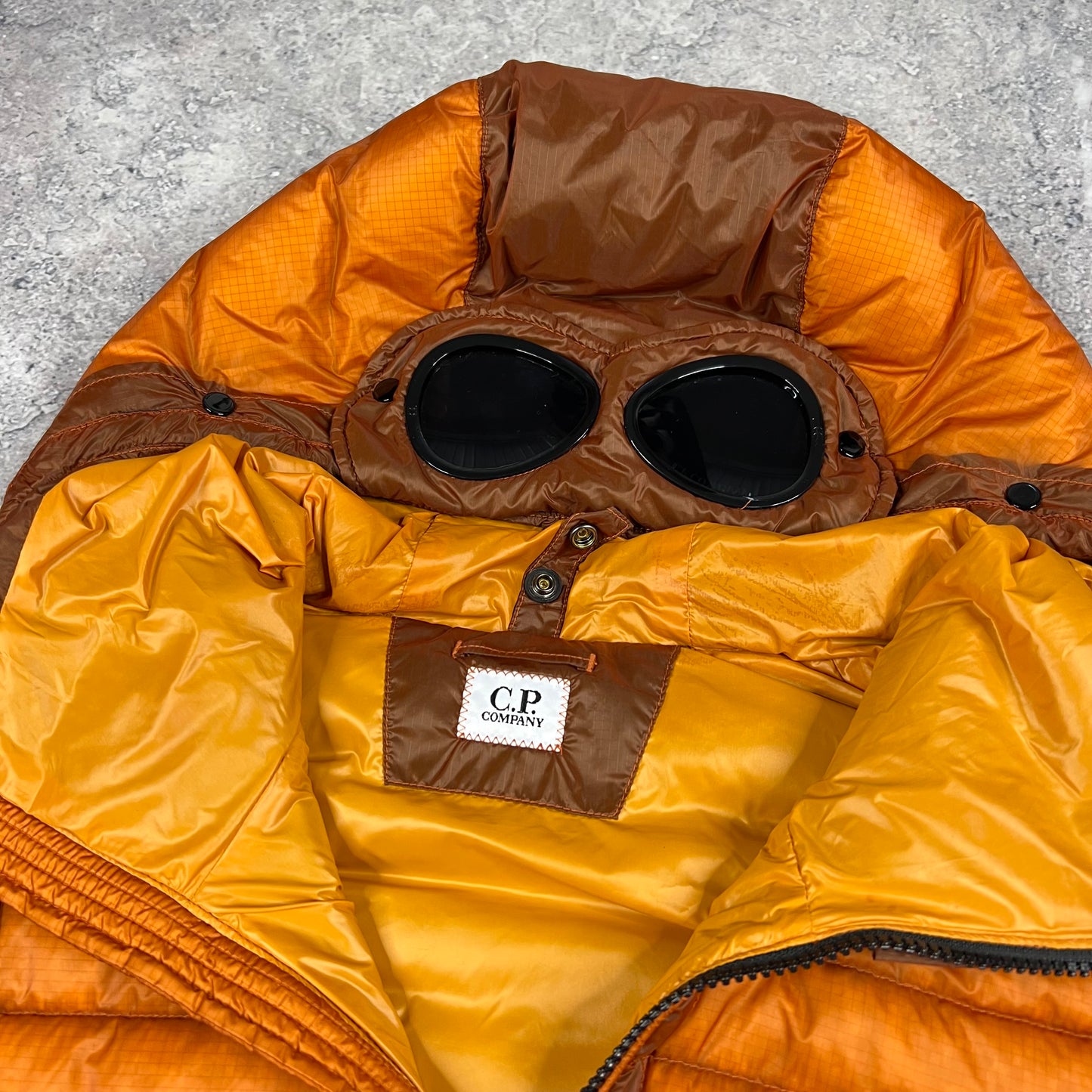 CP Company Orange DD Shell Down Gilet 48- Medium 21.5”