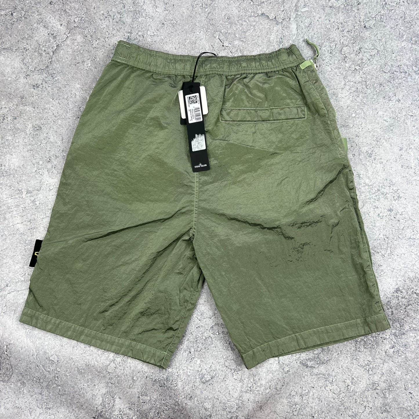 Stone Island Green Nylon Metal Cargo Shorts W28-30” BNWT