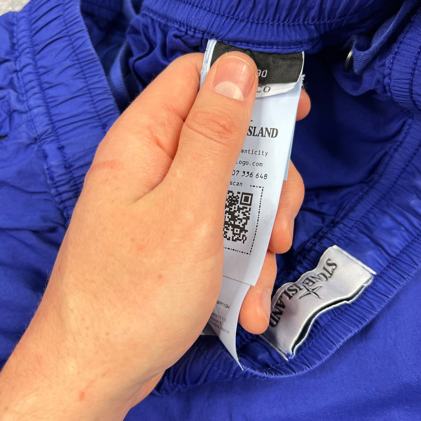 Stone Island Blue Cargo Shorts W30”
