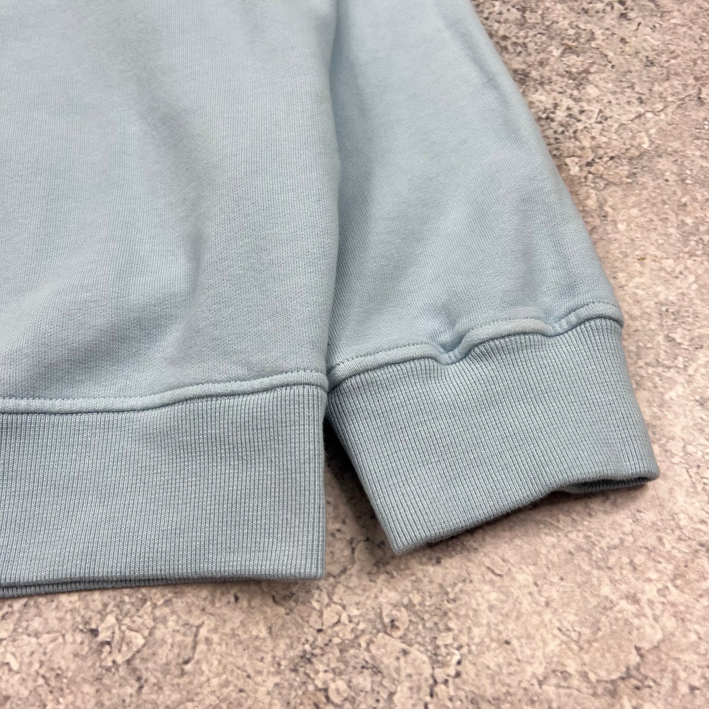 Stone Island Blue Quarter Zip Sweatshirt XL 23.75” BNWT