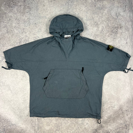 Stone Island Blue Poncho Hooded Smock Large 26”