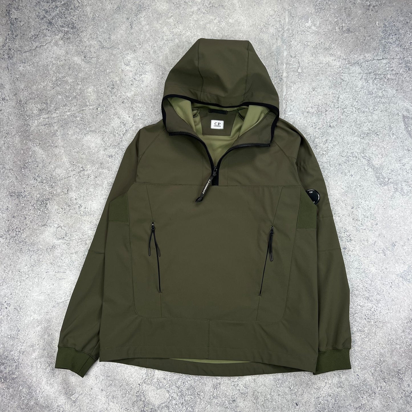 CP Company Khaki Softshell Lens Smock 46- M 22.5”