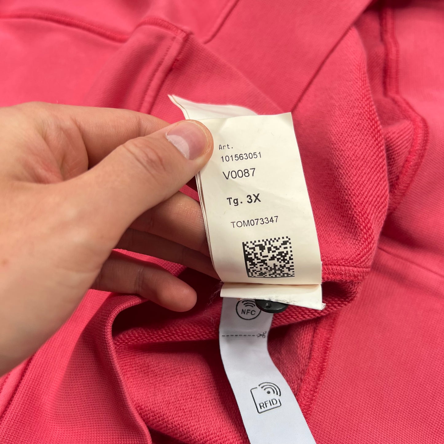 Stone Island Fuschia Sweatshirt 3XL 27” BNWT