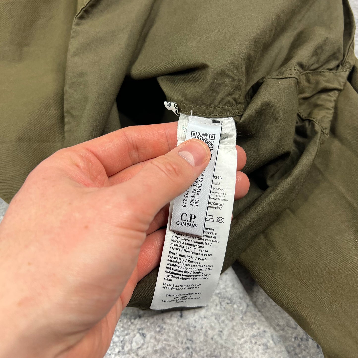 CP Company Khaki Lens Overshirt Medium 21.5”