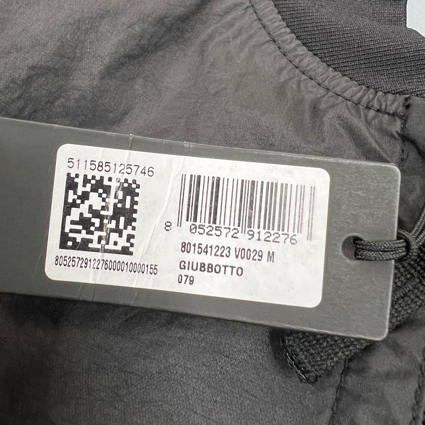 Stone Island Black Membrana Bomber Jacket Medium 22” BNWT