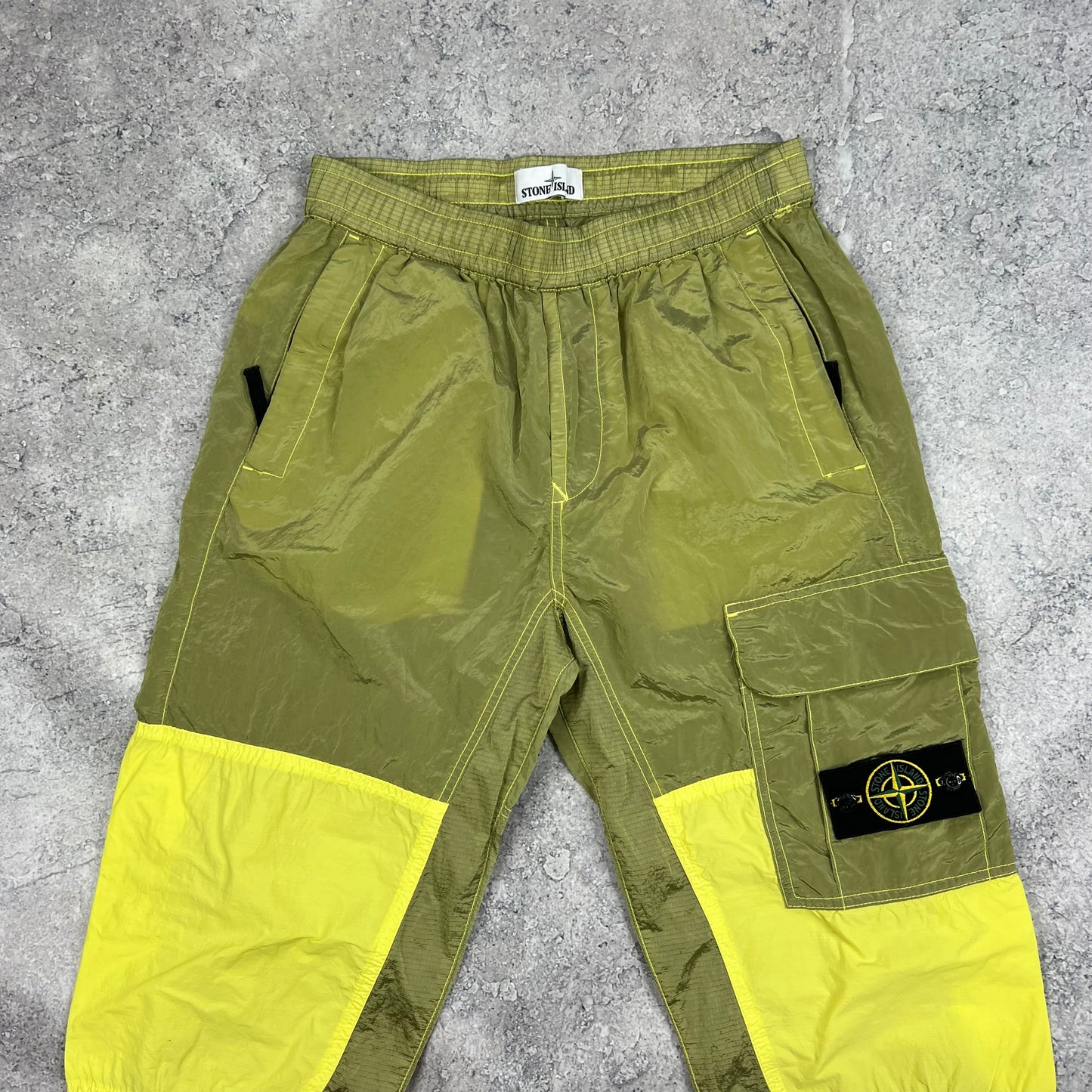 Stone Island Nylon Metal Ripstop Cargo Trousers W28-30”