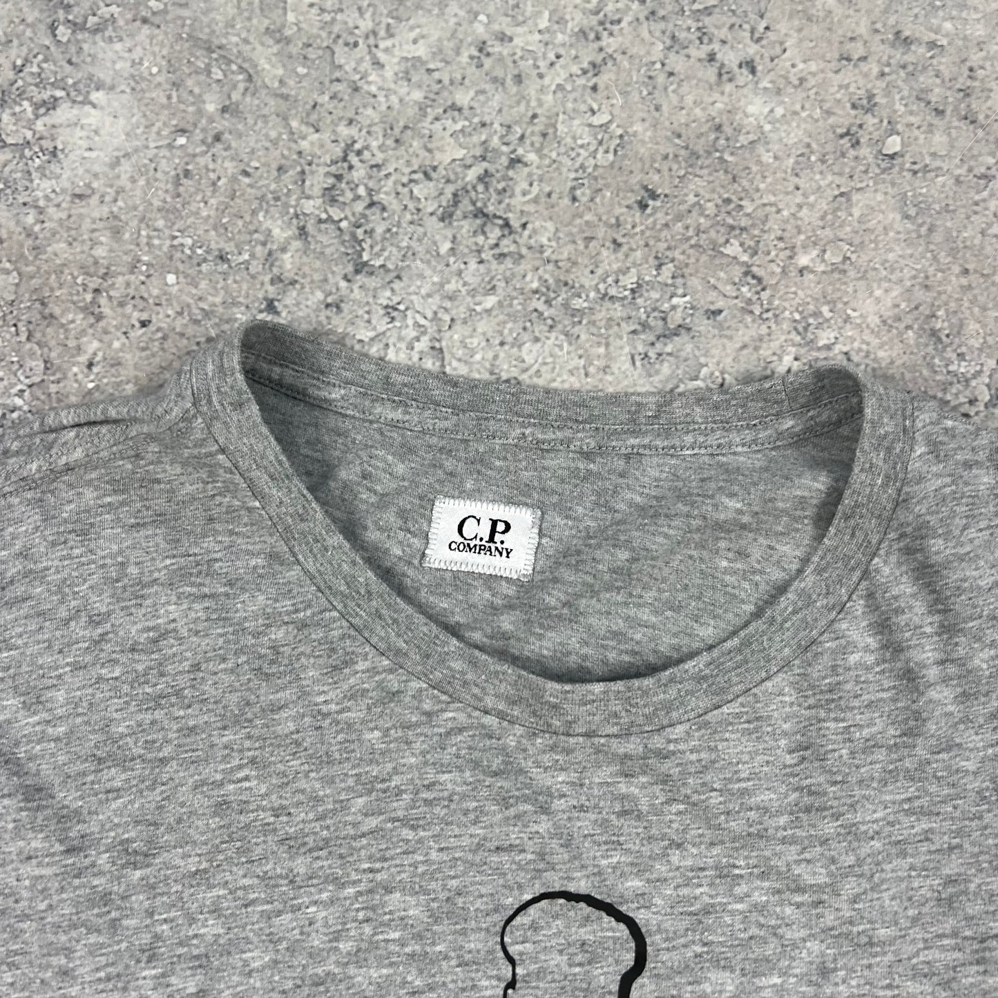 CP Company Grey Logo T-Shirt XL 21.5”