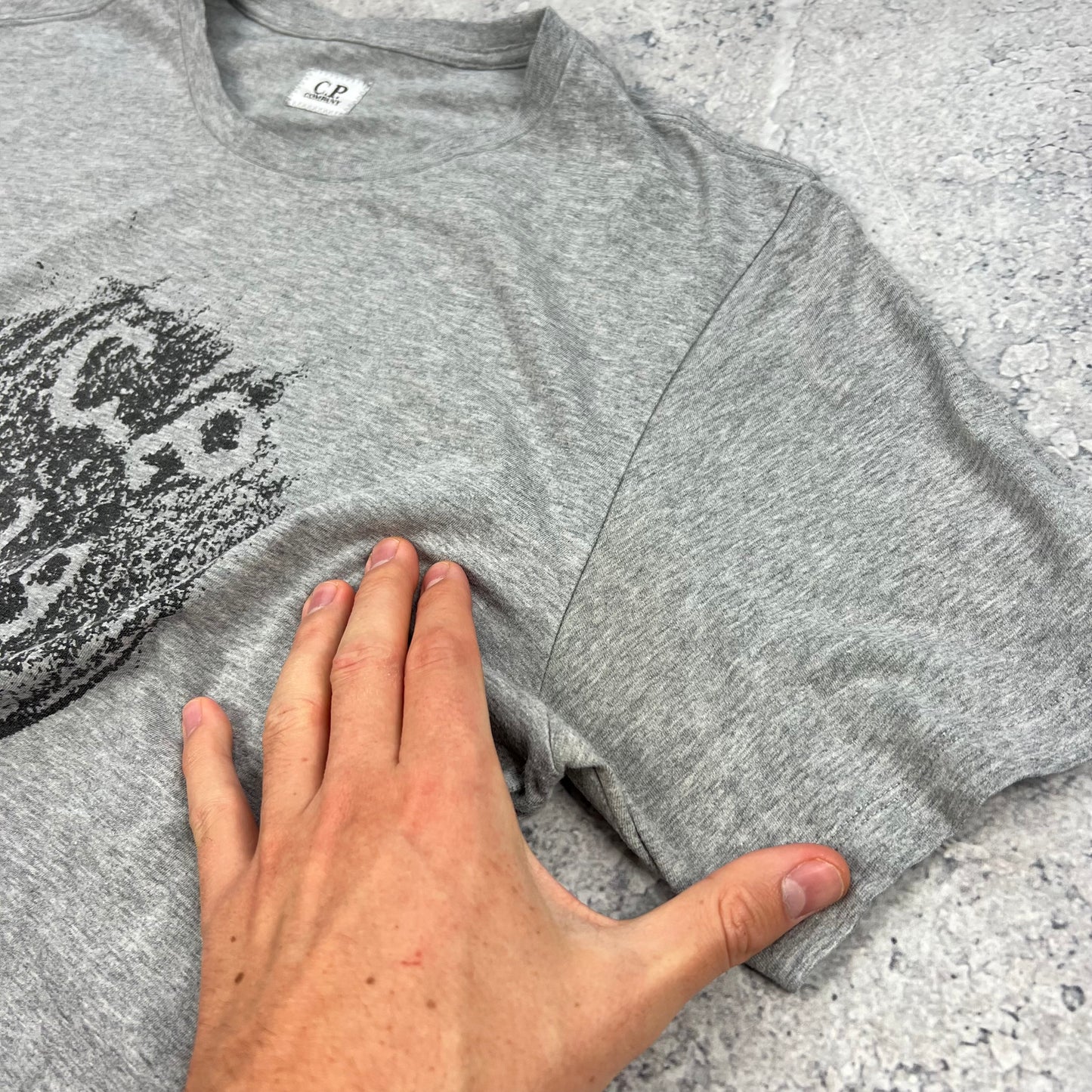 CP Grey Logo T-Shirt Medium 20.5”