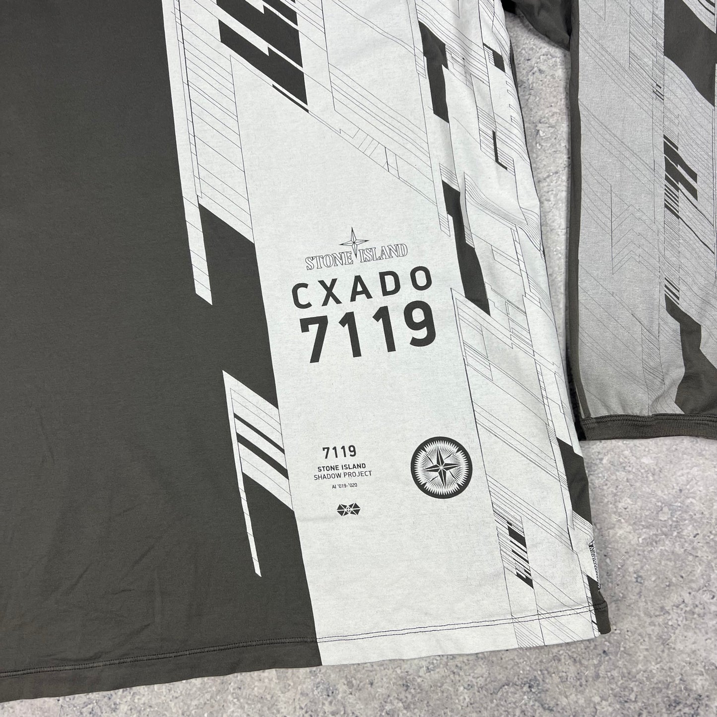 Stone Island Grey Shadow Project L/S T-Shirt 3XL 26”