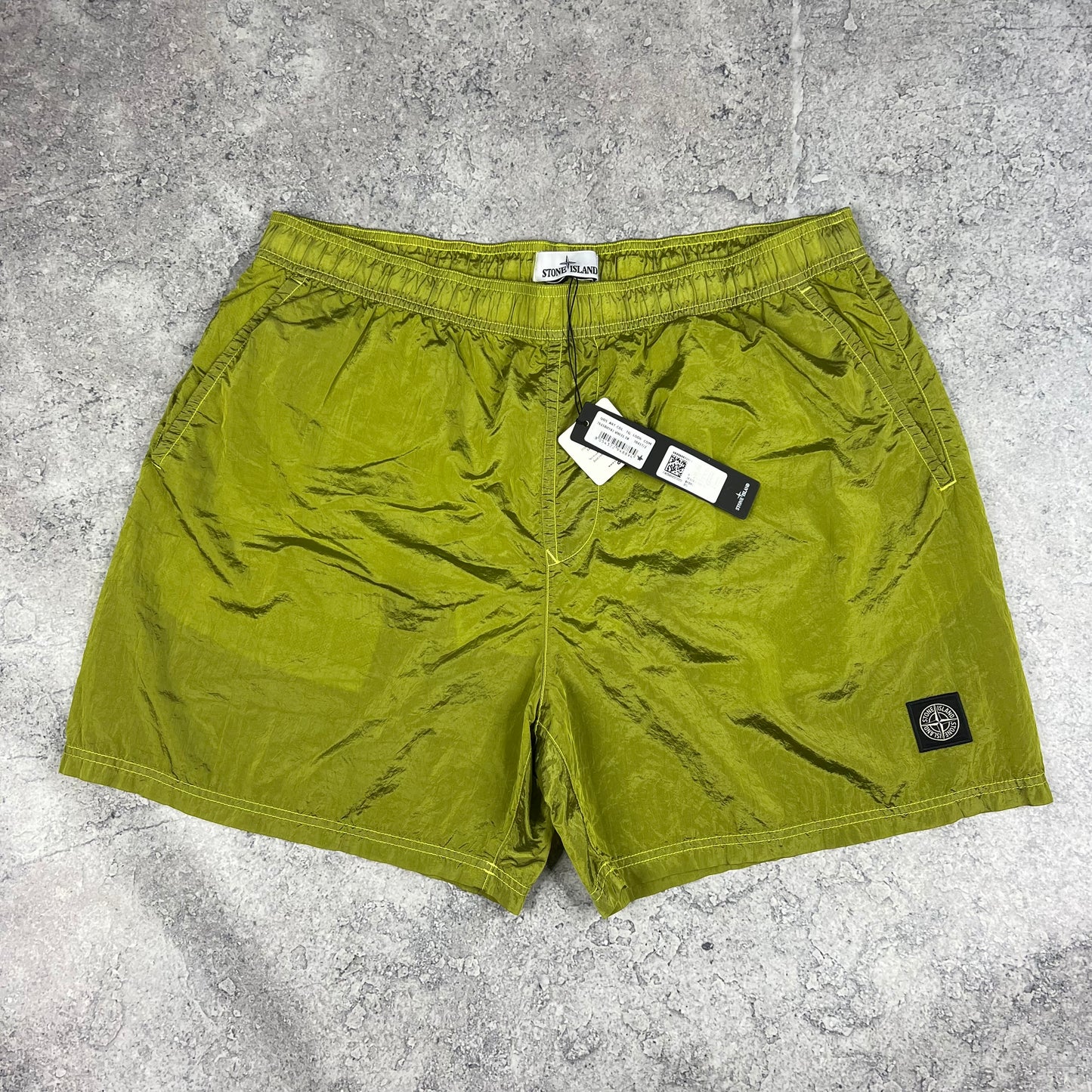 Stone Island Lime Nylon Metal Swimshorts 3XL 36-38” BNWT