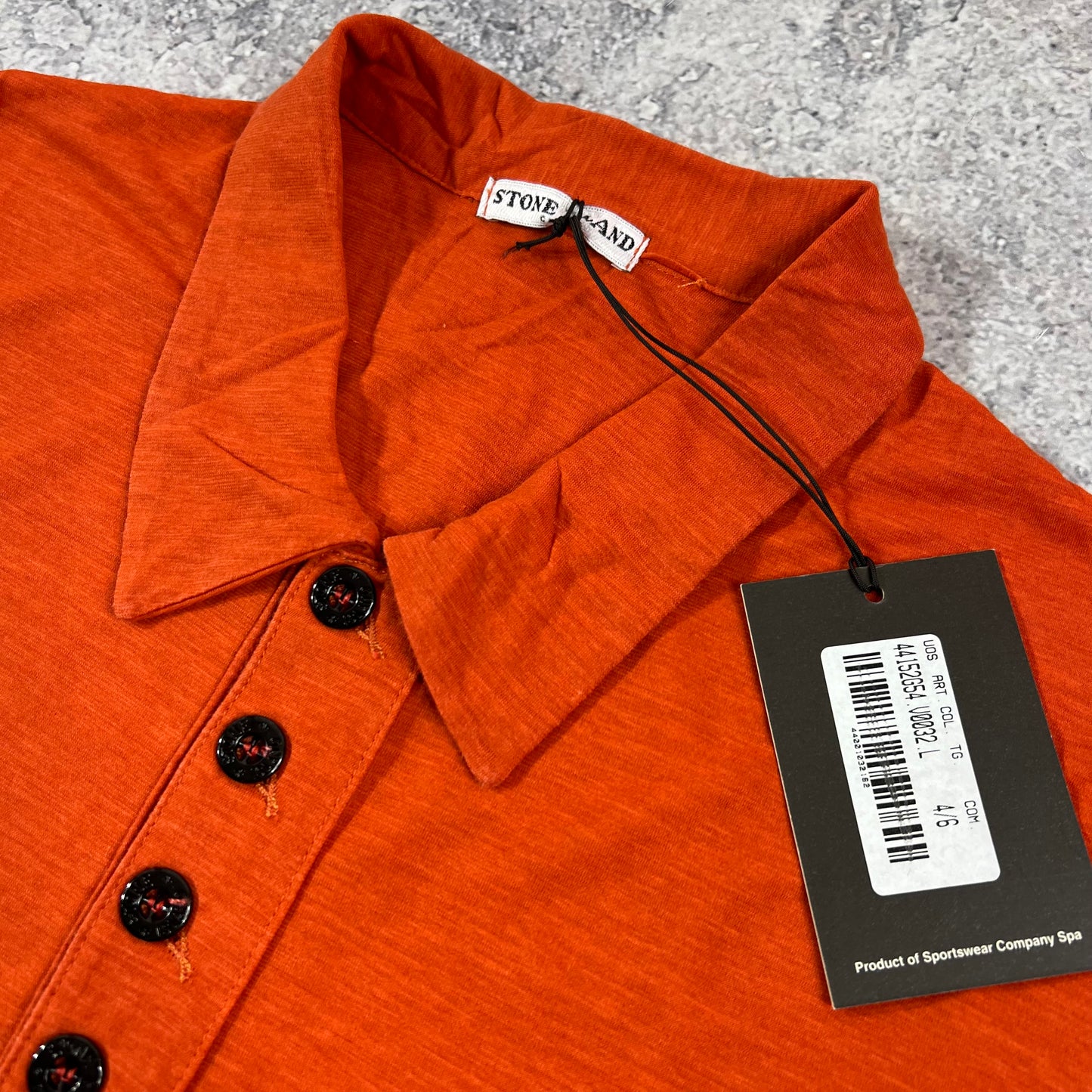 Stone Island Vintage Lightweight Polo Shirt Large 20” BNWT