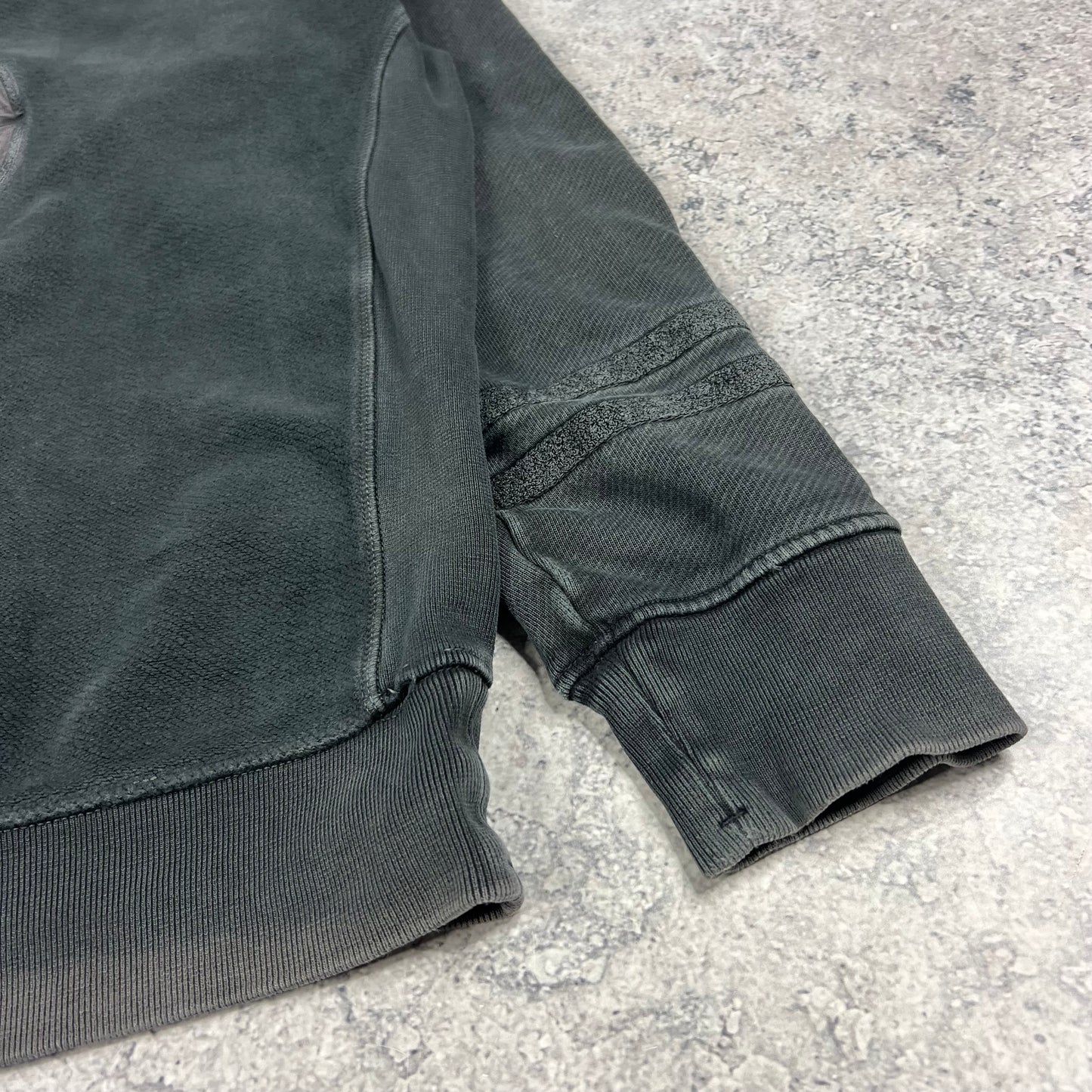 Stone Island Grey Old Dye Treatment Sweatshirt Large 25”