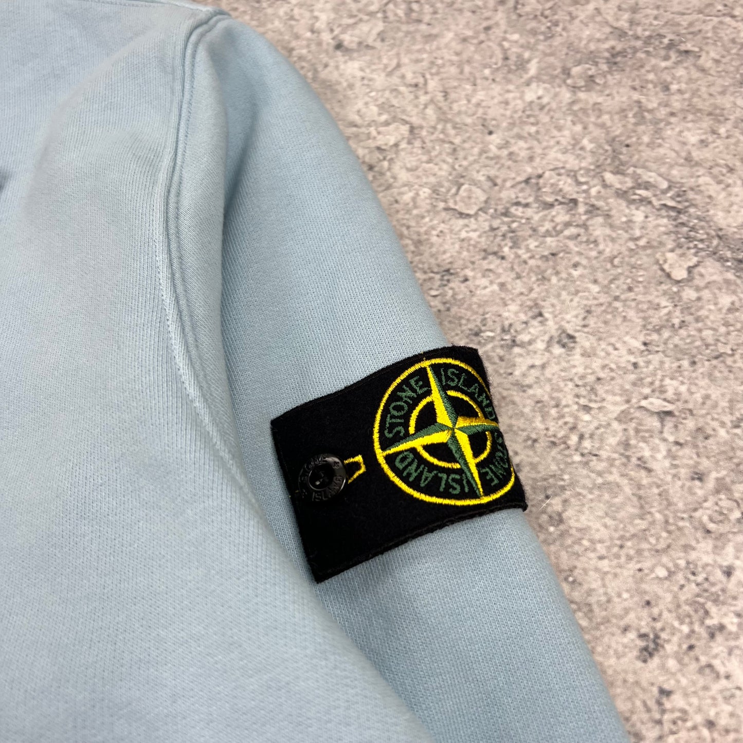 Stone Island Blue Quarter Zip Sweatshirt XL 23.75” BNWT