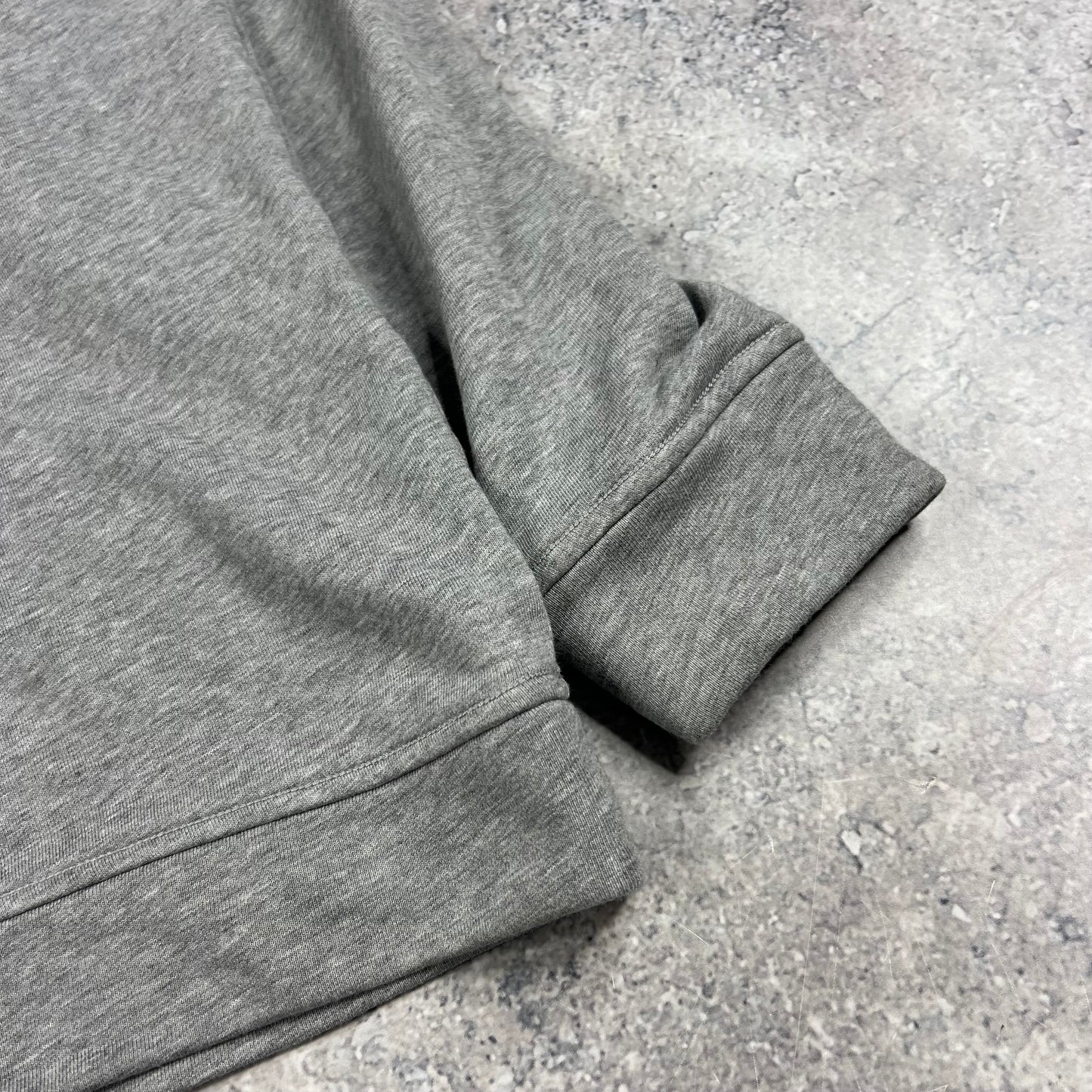 Stone Island Grey Embroidered Sweatshirt Medium 22.5”