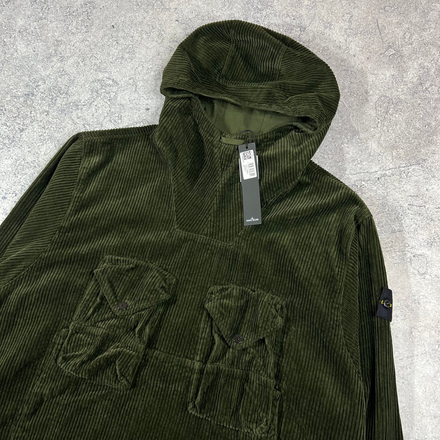 Stone Island Khaki Corduroy Smock XL BNWT 27”