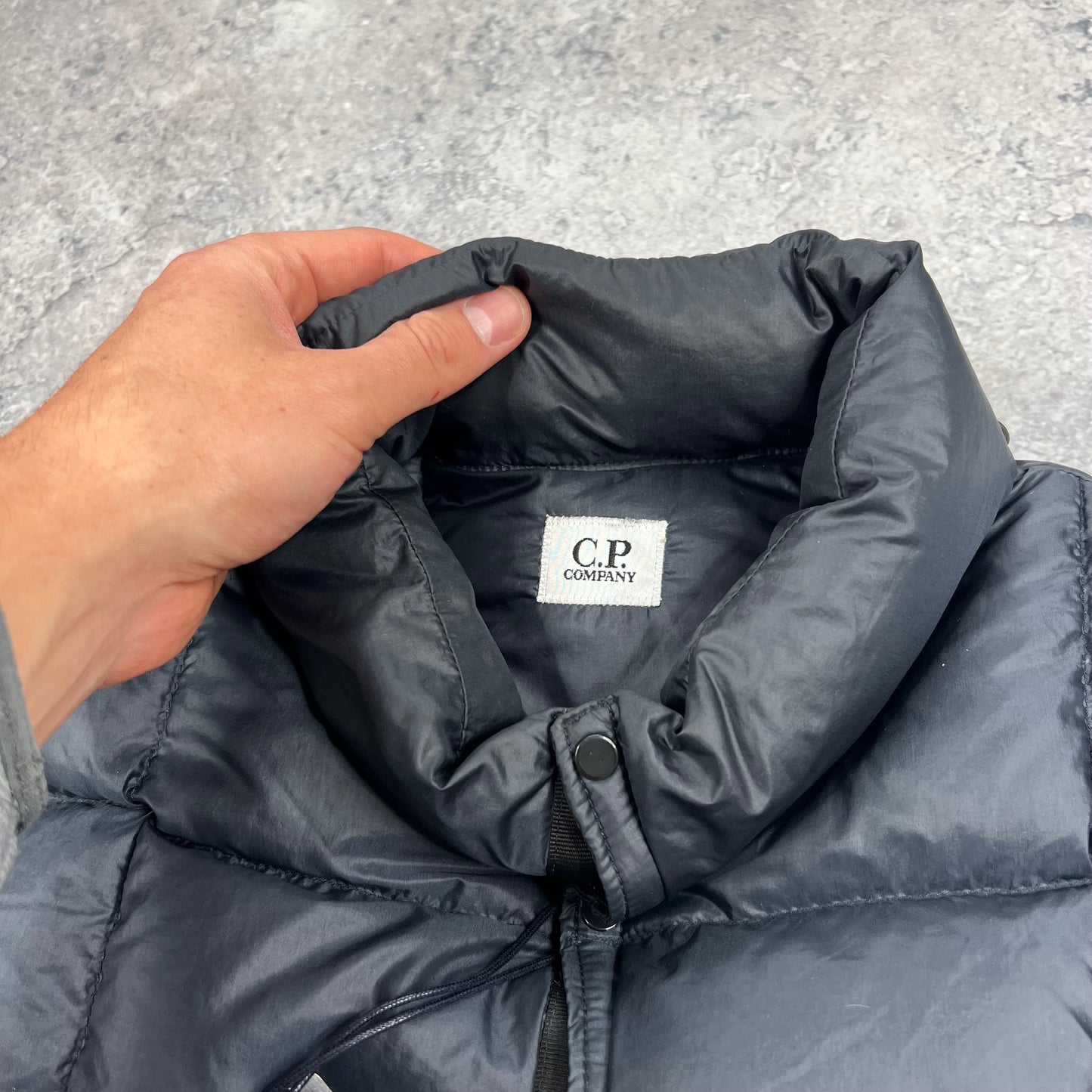 CP Company Full Zip Knit w/Down Liner Size 58- L/XL 24.25”