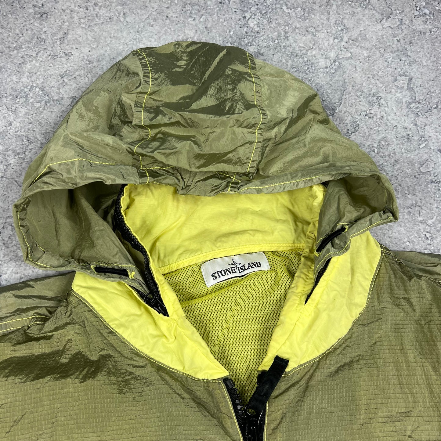 Stone Island Lime Nylon Metal Watro Jacket 3XL 26.5”