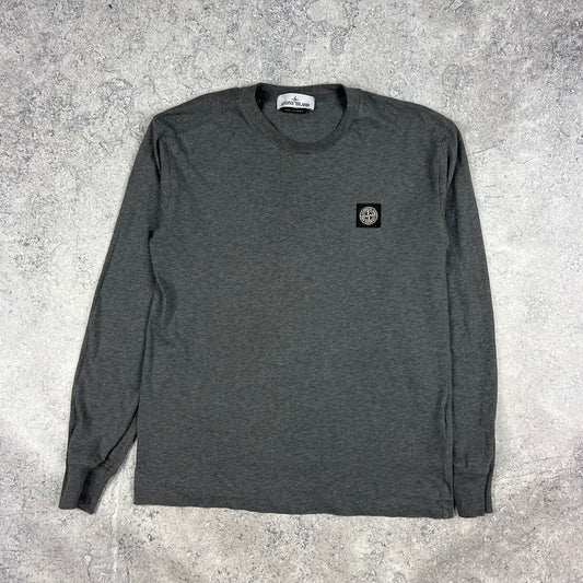 Stone Island Dark Grey L/S T-Shirt Medium 20”