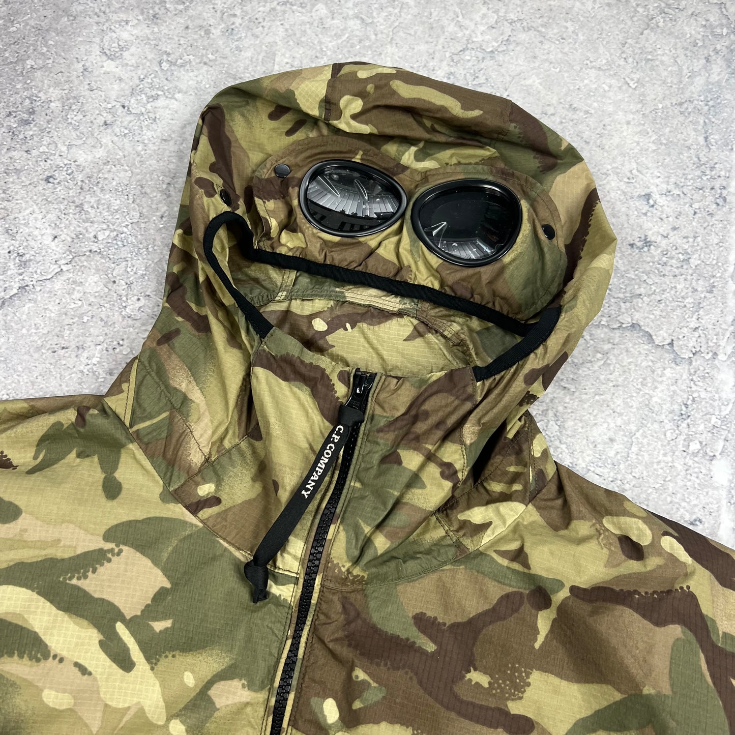 CP Company Re-Print Camo Goggle Jacket Size 52- L/XL 24”