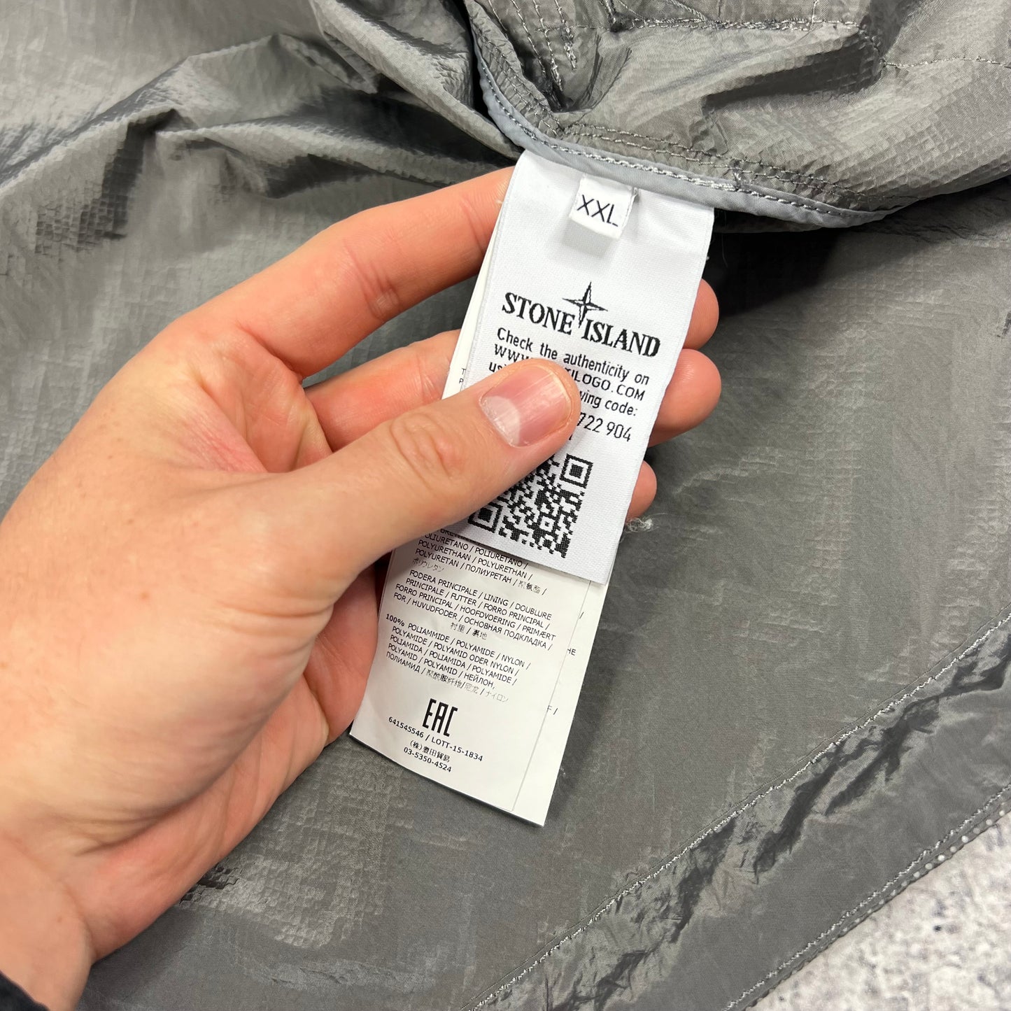 Stone Island Pixel Reflective Bomber Jacket XXL 25.25”