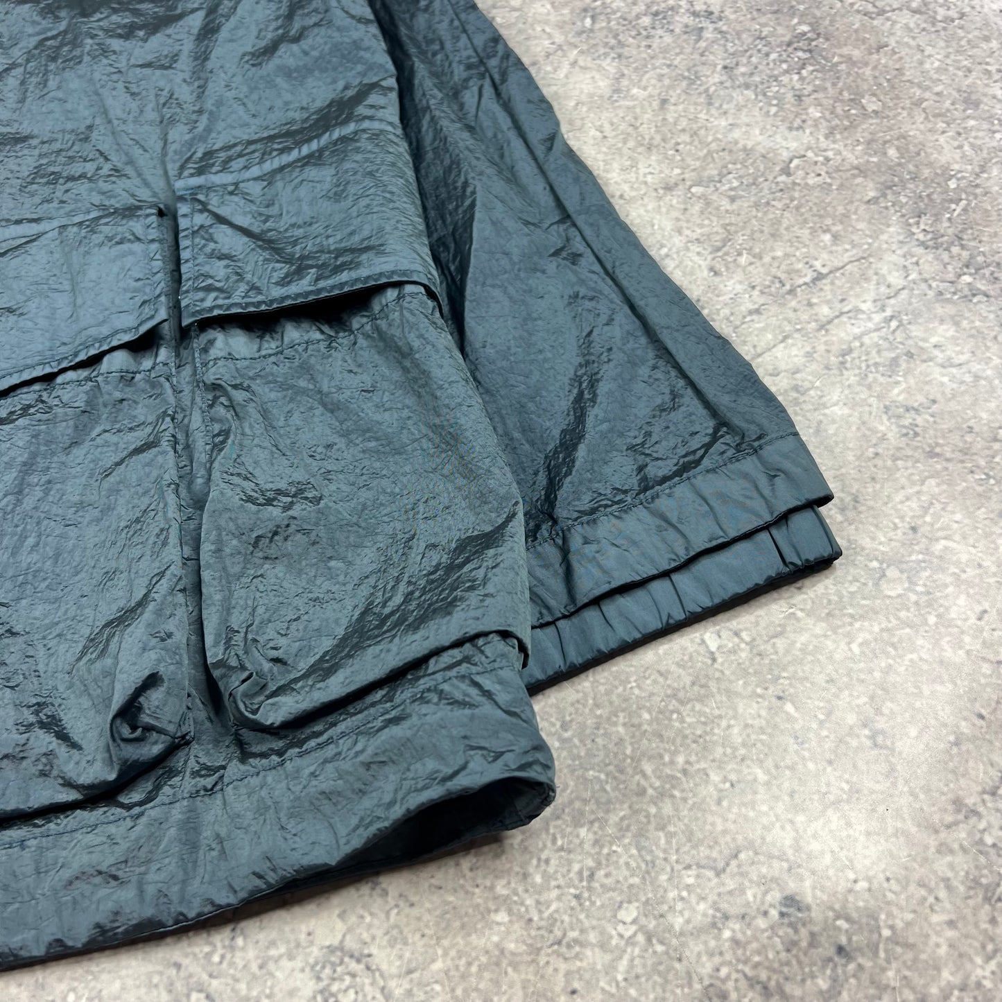Stone Island Blue Nylon Metal Econyl Smock Large 24.75”