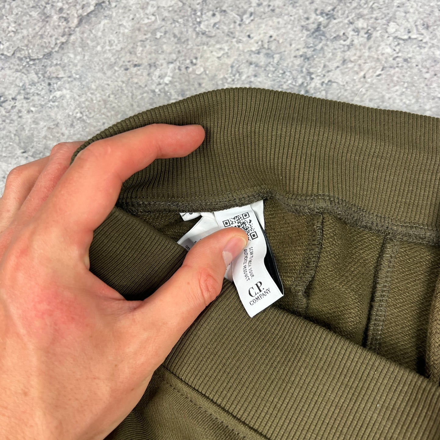 CP Company Khaki Lens Joggers Small 32”