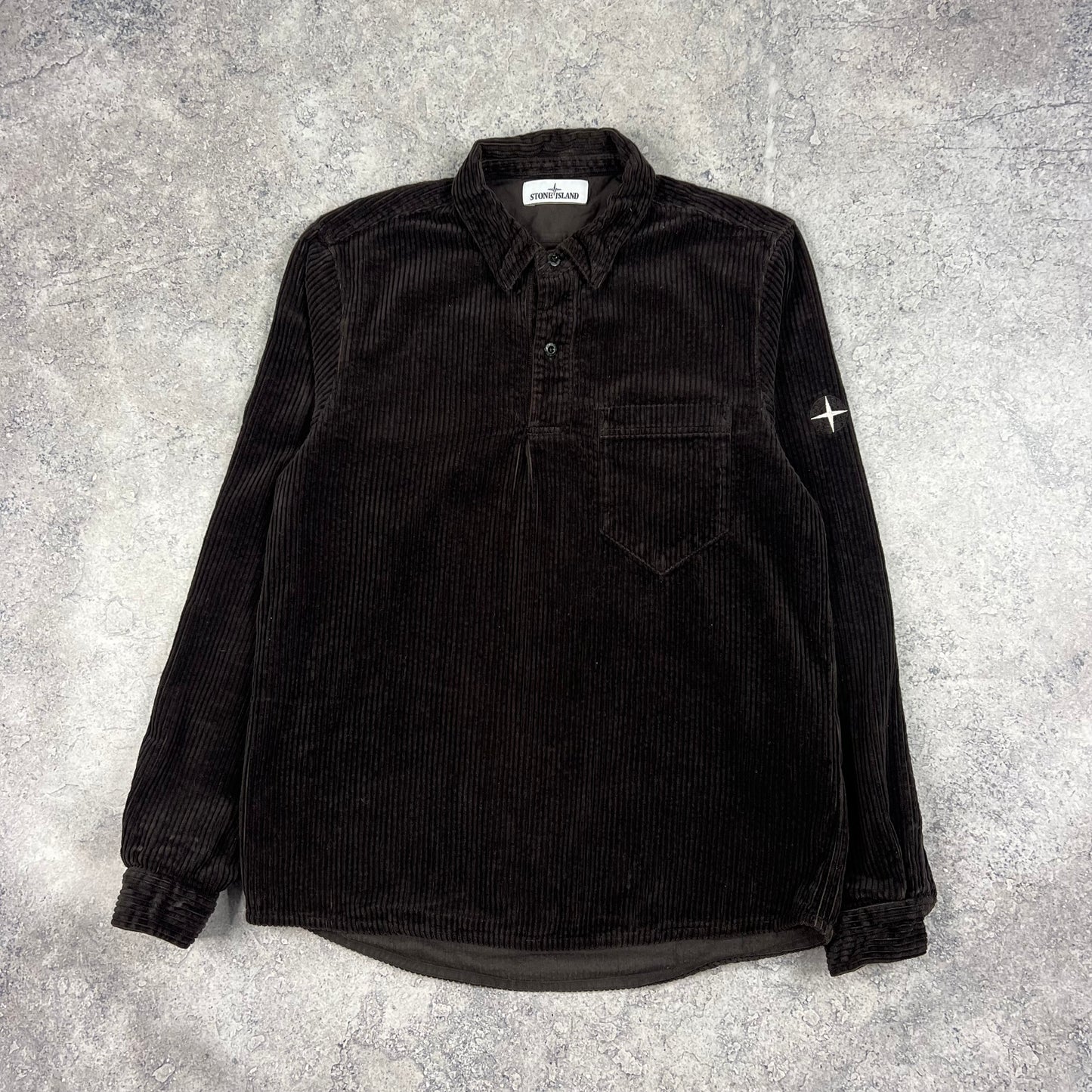 Stone Island Brown Cord Pullover Medium 22”