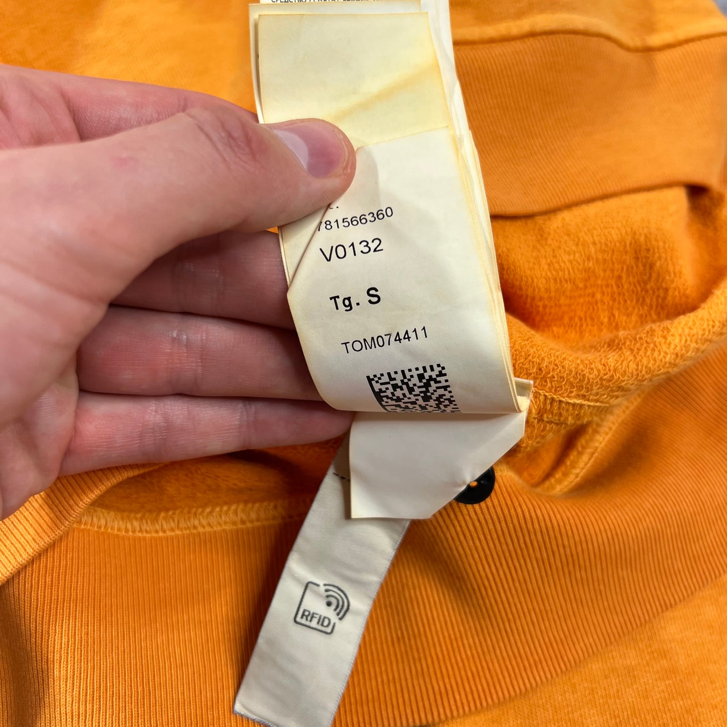 Stone Island Orange Sweatshirt Small 21” BNWT