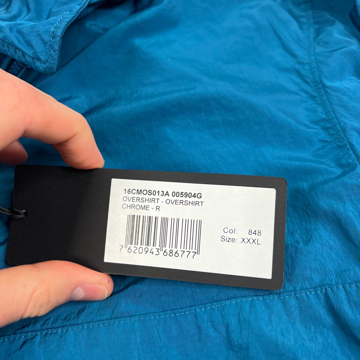 CP Company Blue Chrome Lens Jacket 3XL 25” BNWT