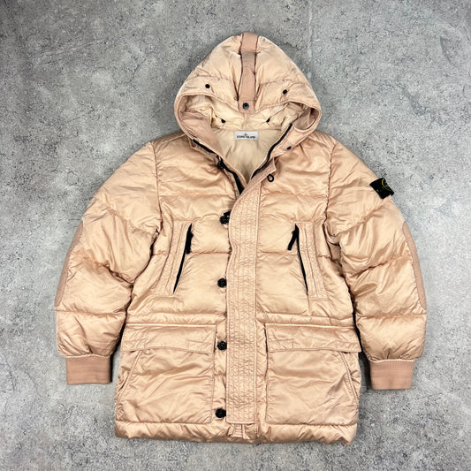 Stone Island Nylon Raso Down TC Down Jacket Small 21.75”