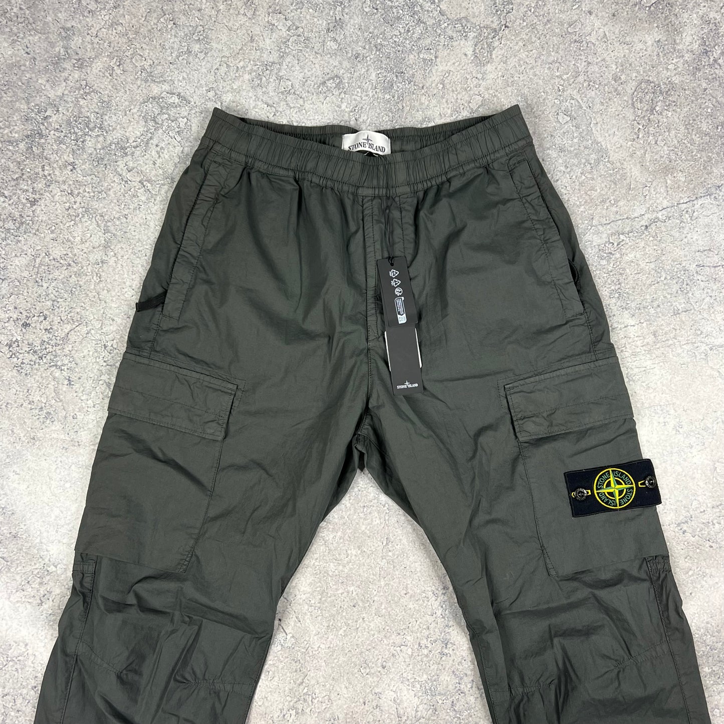 Stone Island Dark Grey Cuffed Cargo Trousers W30” BNWT