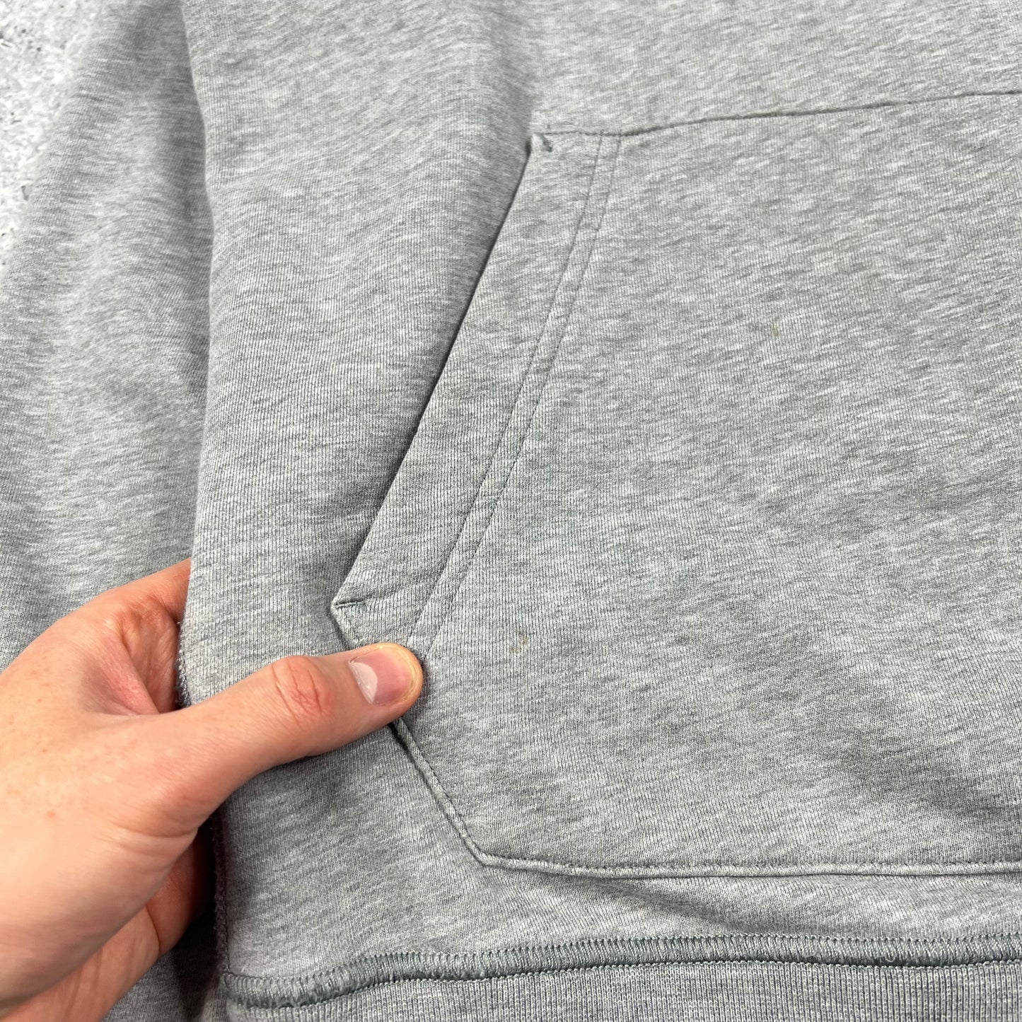 Stone Island Grey Pullover Hoodie Medium 22.25”