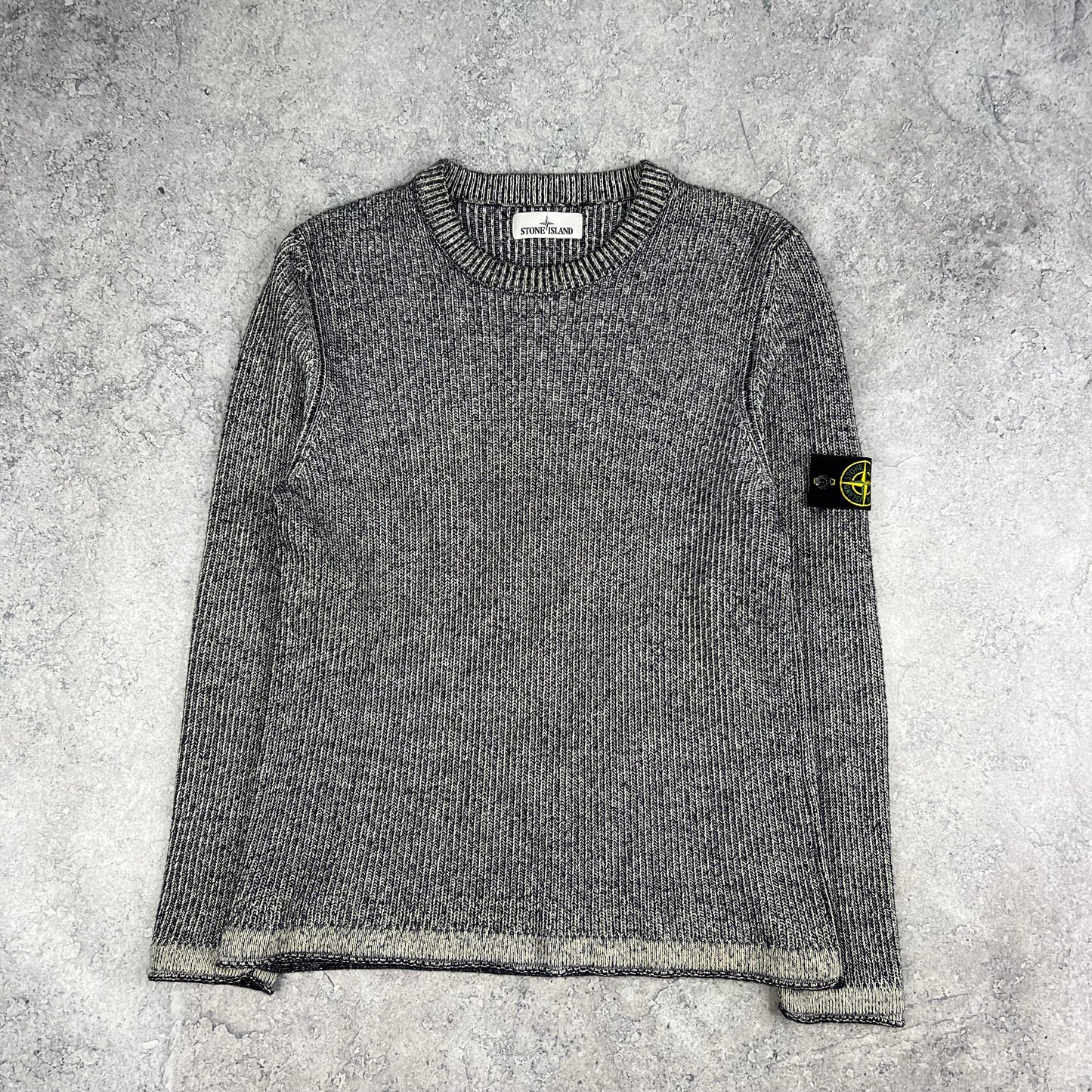 Stone Island Navy Knit Sweatshirt XL- Fits M 20.25”