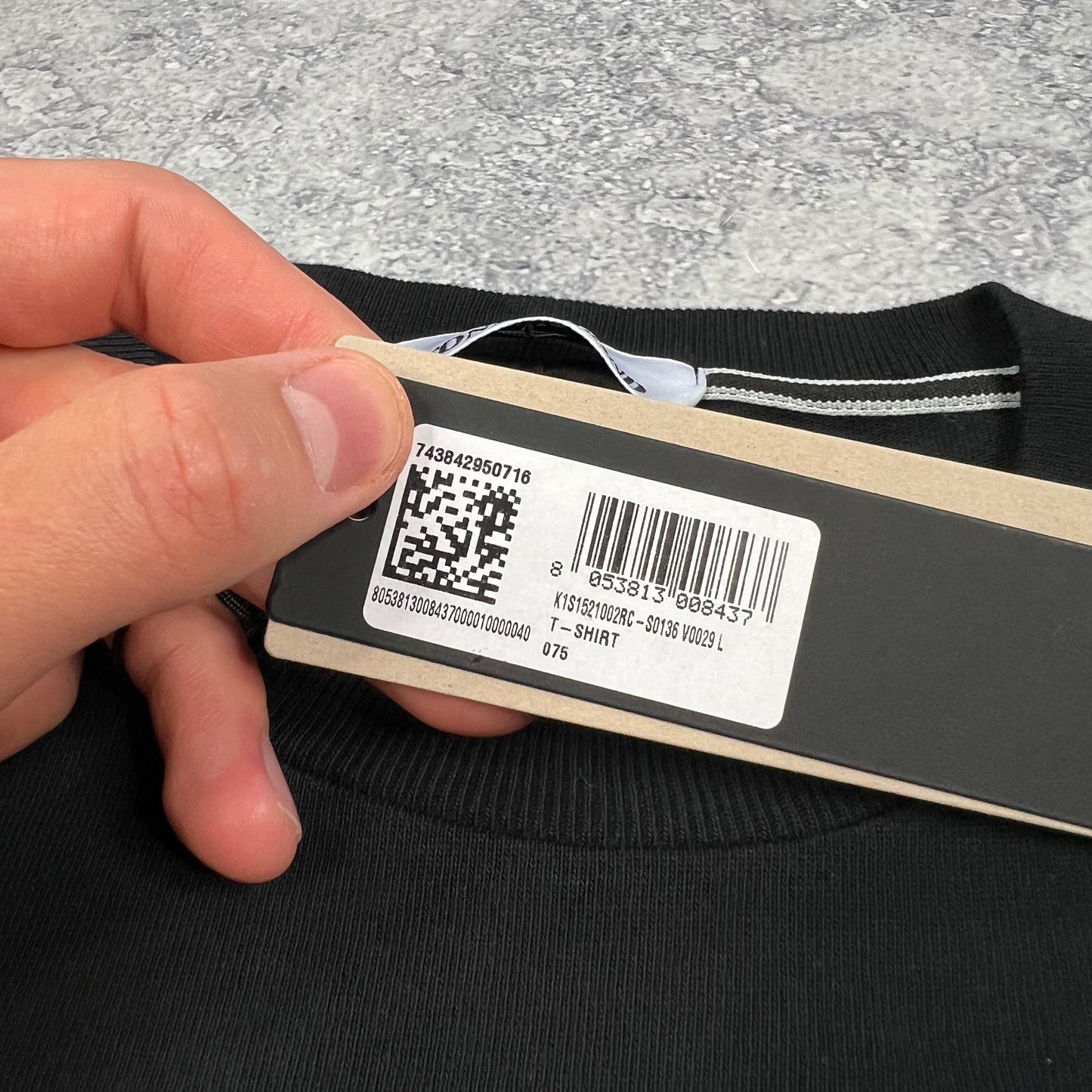 Stone Island Black ‘Spine Book’ Print T-Shirt BNWT
