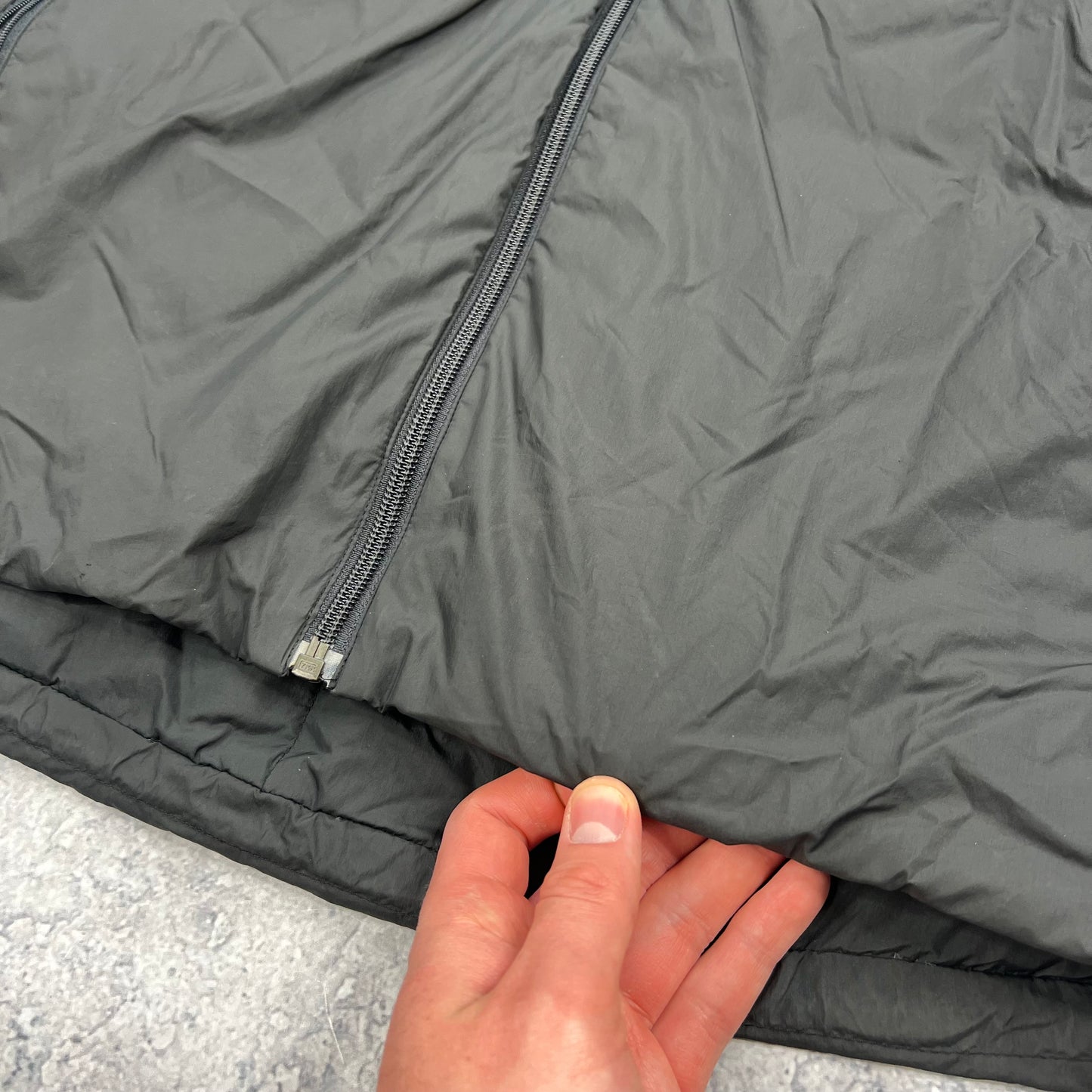 Stone Island Denims Grey Goose Down Jacket Large 24”