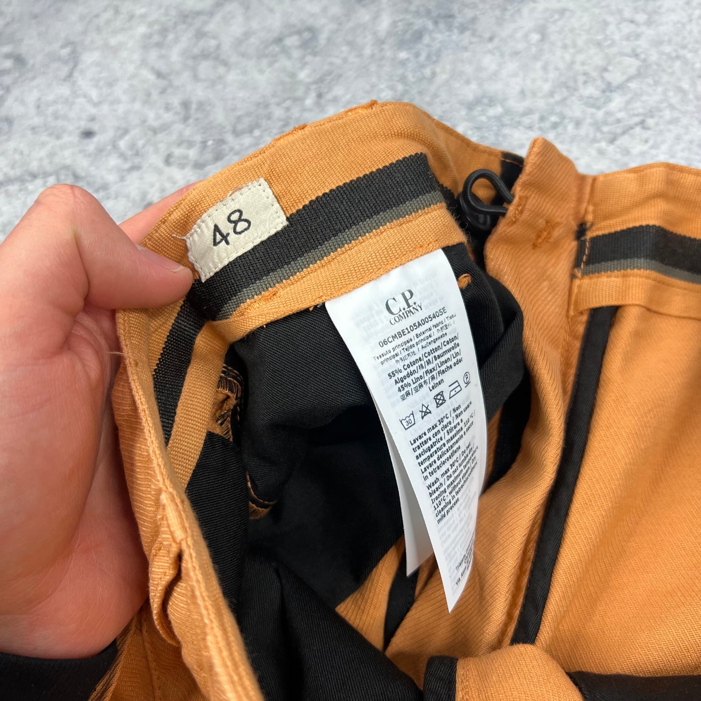 CP Company Orange Cargo Shorts 32” BNWT